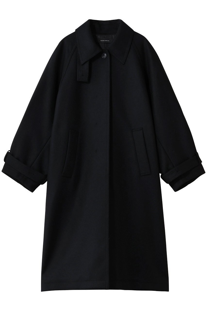 【メゾンスペシャル/MAISON SPECIAL】のClear Melton Balmacaan Coat/クリアメルトンステンカラーコート 人気、トレンドファッション・服の通販 founy(ファニー) 　ファッション　Fashion　レディースファッション　Fashion for Women　アウター　Coat / Outerwear Collection　コート・ロングコート・ピーコート　Long Coats, Peacoats & More　スニーカー　Sneakers, Trainers　ドレス　Dress, One-Piece　バランス　Balance, Style Balance　フロント　Front, Front Design　リラックス　Relax, Relaxed Fit　ロング　Long, Long-Length　 other-1|ID: prp329100004758972 ipo3291000000036042481