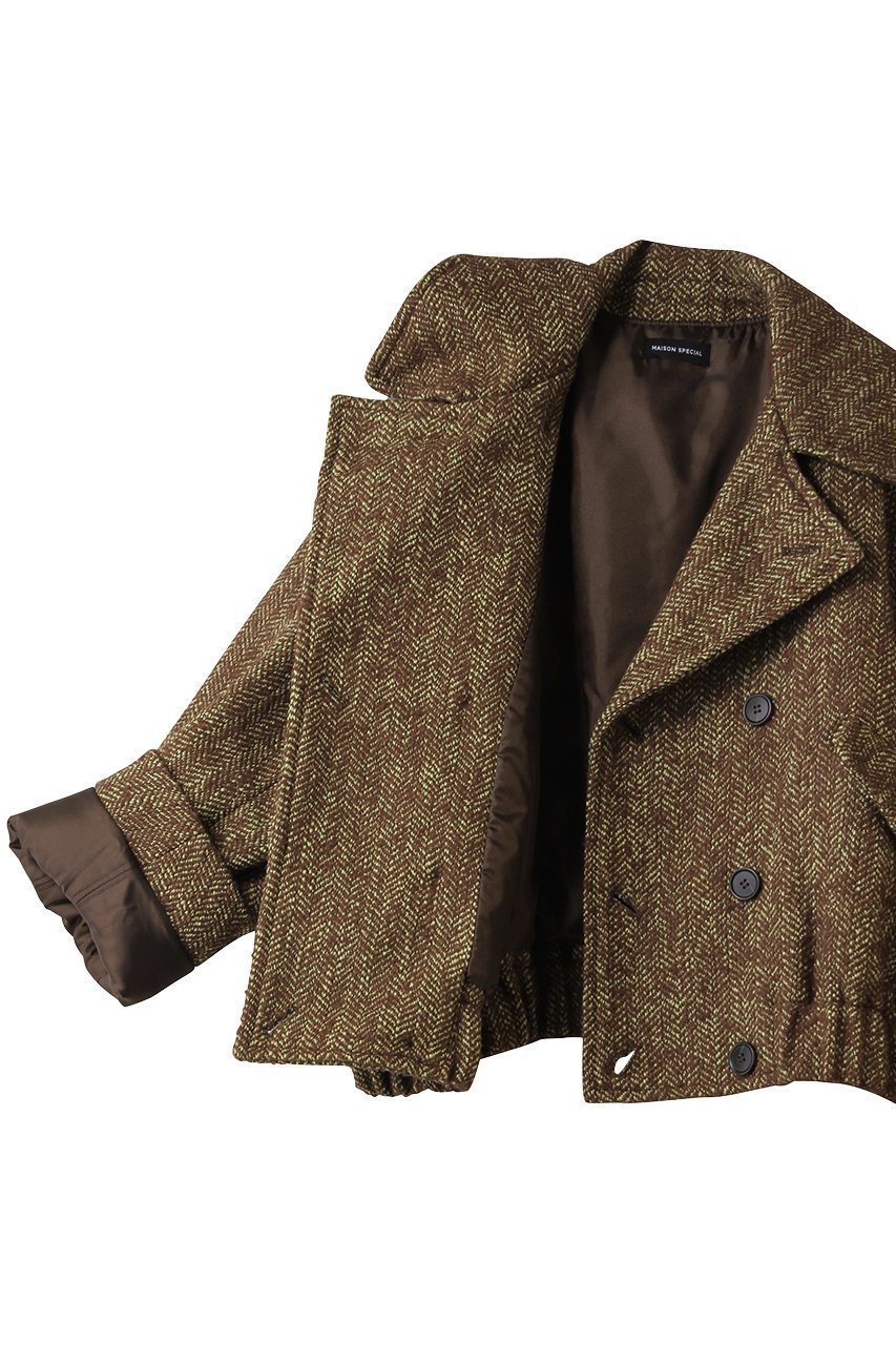 【メゾンスペシャル/MAISON SPECIAL】のTrench Blouson/トレンチブルゾン 人気、トレンドファッション・服の通販 founy(ファニー) ファッション Fashion レディースファッション Fashion for Women アウター Coat / Outerwear Collection レディースジャケット・軽アウター Jackets ブルゾンジャケット・スポーティアウター Blouson Jackets クラシカル Classical, Vintage-Inspired ショート Short, Short Length ジャケット Jacket, Outerwear スリーブ Sleeve, Long Sleeve / Short Sleeve トレンチ Trench, Trench Coat ブルゾン Blouson, Bomber Jacket 防寒 Cold Protection, Winter-Ready ループ Loop, Loop Knit 冬 Winter / This Winter other-6|ID: prp329100004758973 ipo3291000000034555260