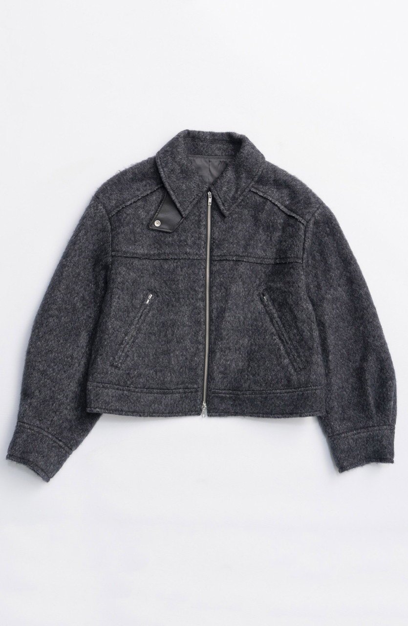 【メゾンスペシャル/MAISON SPECIAL】のSoutien Collar Blouson/ステンカラーブルゾン インテリア・キッズ・メンズ・レディースファッション・服の通販 founy(ファニー) 　ファッション　Fashion　レディースファッション　Fashion for Women　アウター　Coat / Outerwear Collection　レディースジャケット・軽アウター　Jackets　ブルゾンジャケット・スポーティアウター　Blouson Jackets　イエロー　Yellow　コンパクト　Compact, Small Size　軽量　Lightweight, Ultra Light　ショート　Short, Short Length　シンプル　Simple, Minimal　ジャケット　Jacket, Outerwear　スリーブ　Sleeve, Long Sleeve / Short Sleeve　ブルゾン　Blouson, Bomber Jacket　ベーシック　Basic, Essential　メルトン　Melton, Heavy Wool　新作・新入荷　New Arrivals / New In　GRY(グレー)|ID: prp329100004758975 ipo3291000000034433780