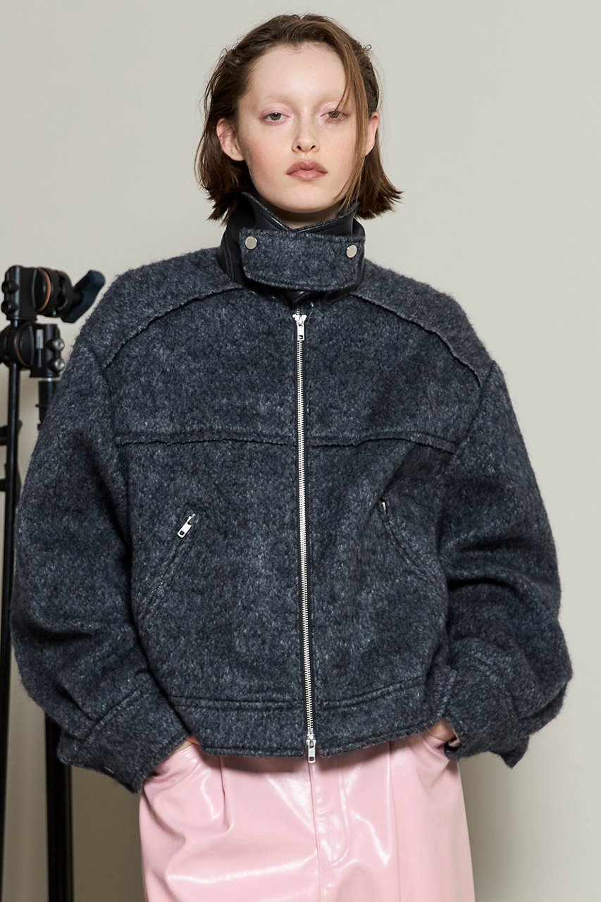 【メゾンスペシャル/MAISON SPECIAL】のSoutien Collar Blouson/ステンカラーブルゾン 人気、トレンドファッション・服の通販 founy(ファニー) 　ファッション　Fashion　レディースファッション　Fashion for Women　アウター　Coat / Outerwear Collection　レディースジャケット・軽アウター　Jackets　ブルゾンジャケット・スポーティアウター　Blouson Jackets　イエロー　Yellow　コンパクト　Compact, Small Size　軽量　Lightweight, Ultra Light　ショート　Short, Short Length　シンプル　Simple, Minimal　ジャケット　Jacket, Outerwear　スリーブ　Sleeve, Long Sleeve / Short Sleeve　ブルゾン　Blouson, Bomber Jacket　ベーシック　Basic, Essential　メルトン　Melton, Heavy Wool　新作・新入荷　New Arrivals / New In　other-6|ID: prp329100004758975 ipo3291000000034433785