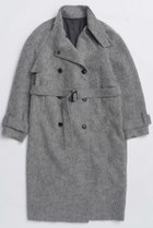 【メゾンスペシャル/MAISON SPECIAL】のRibbon Collar Shaggy Long Coat/リボンカラーシャギーロングコート L.GRY(ライトグレー)|ID: prp329100004758980 ipo3291000000034433838