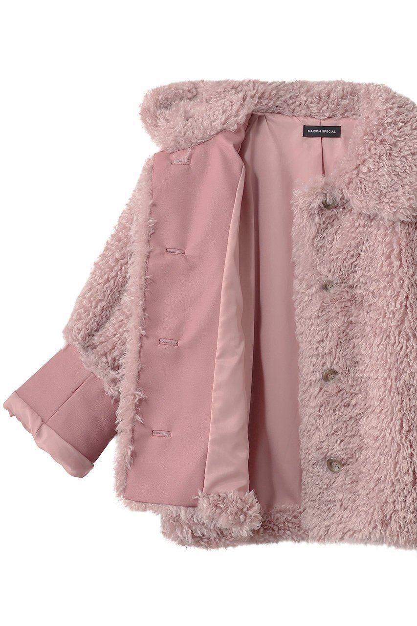 【メゾンスペシャル/MAISON SPECIAL】のPink Faux Fur Coat/ピンクフェイクファーコート 人気、トレンドファッション・服の通販 founy(ファニー) 　ファッション　Fashion　レディースファッション　Fashion for Women　アウター　Coat / Outerwear Collection　コート・ロングコート・ピーコート　Long Coats, Peacoats & More　アニマル　Animal Print　インナー　Innerwear　シンプル　Simple, Minimal　フェイクレザー　Faux Leather, PU Leather　ポケット　Pocket, Pocket Detail　ロング　Long, Long-Length　other-6|ID: prp329100004758981 ipo3291000000036108557