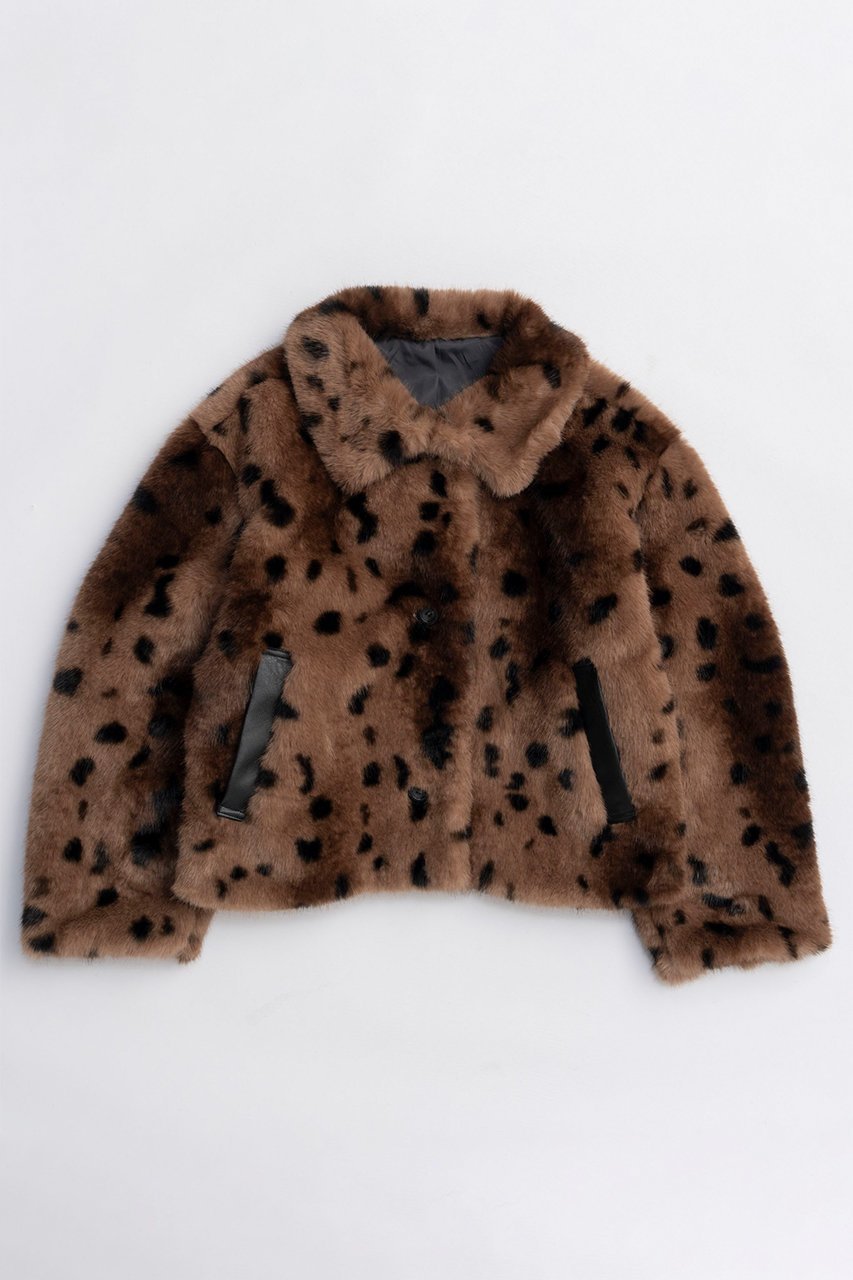 【メゾンスペシャル/MAISON SPECIAL】のAnimal Pattern Faux Fur Coat/アニマルパターンフェイクファーコート インテリア・キッズ・メンズ・レディースファッション・服の通販 founy(ファニー)  ファッション Fashion レディースファッション Fashion for Women アウター Coat / Outerwear Collection コート・ロングコート・ピーコート Long Coats, Peacoats & More アニマル Animal Print インナー Innerwear シンプル Simple, Minimal フェイクレザー Faux Leather, PU Leather ポケット Pocket, Pocket Detail ロング Long, Long-Length 新作・新入荷 New Arrivals / New In BRN(ブラウン)|ID: prp329100004758982 ipo3291000000034433864
