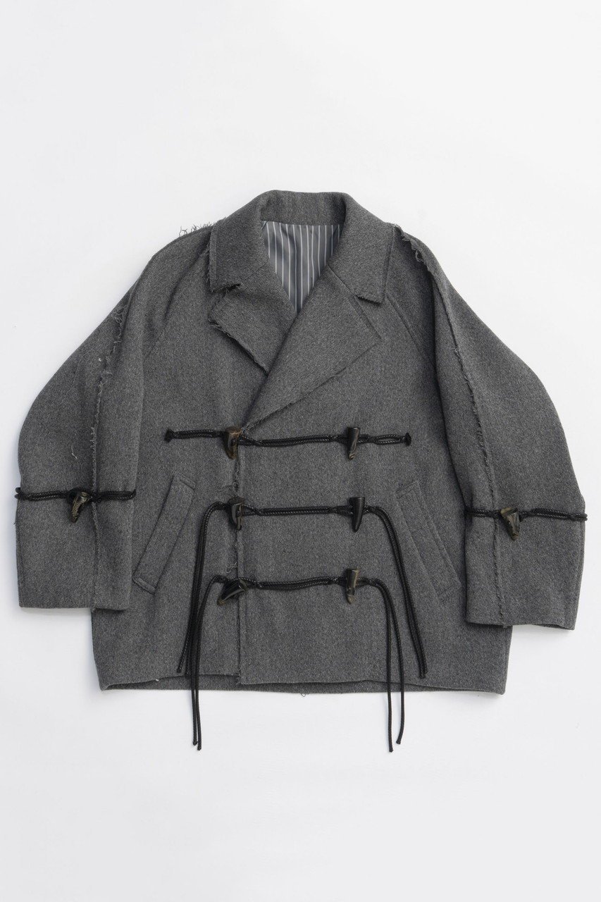 【メゾンスペシャル/MAISON SPECIAL】のDuffle Coat/ダッフルコート インテリア・キッズ・メンズ・レディースファッション・服の通販 founy(ファニー) 　ファッション　Fashion　レディースファッション　Fashion for Women　アウター　Coat / Outerwear Collection　コート・ロングコート・ピーコート　Long Coats, Peacoats & More　ダッフルコート　Duffle Coats　クラシカル　Classical, Vintage-Inspired　クラシック　Classic, Timeless Style　今季　This Season, Current Season　シンプル　Simple, Minimal　スリーブ　Sleeve, Long Sleeve / Short Sleeve　ダッフルコート　Duffle Coat, Toggle Coat　フロント　Front, Front Design　プリーツ　Pleats, Pleated　防寒　Cold Protection, Winter-Ready　モダン　Modern, Contemporary　ロング　Long, Long-Length　おすすめ　Recommended / Our Picks　新作・新入荷　New Arrivals / New In　GRY(グレー)|ID: prp329100004758983 ipo3291000000034433879