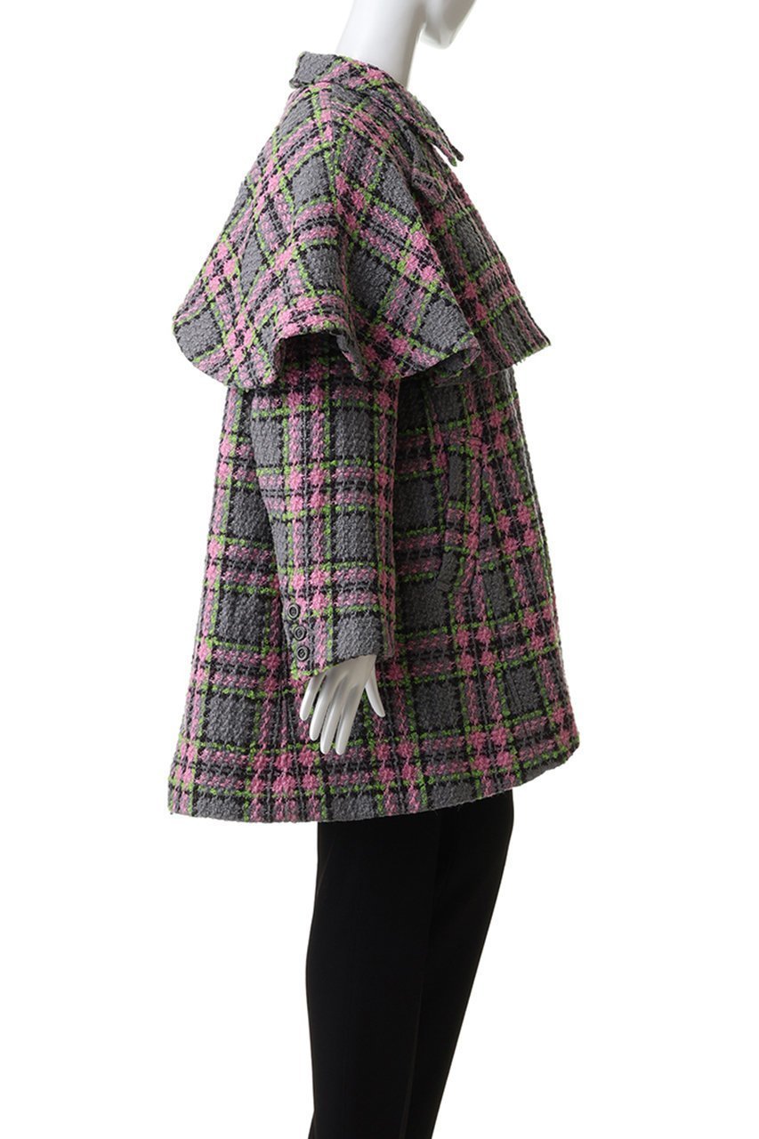【メゾンスペシャル/MAISON SPECIAL】のColor Check 2Way Cape Coat/カラーチェック2WAYケープコート 人気、トレンドファッション・服の通販 founy(ファニー) 　ファッション　Fashion　レディースファッション　Fashion for Women　アウター　Coat / Outerwear Collection　コート・ロングコート・ピーコート　Long Coats, Peacoats & More　クラシカル　Classical, Vintage-Inspired　スペシャル　Special, Limited Edition　セットアップ　Set-Up, Coordinated Outfit　チェック　Check, Plaid, Tartan　フラップ　Flap, Flap Pocket　モダン　Modern, Contemporary　ロング　Long, Long-Length　冬　Winter / This Winter　other-3|ID: prp329100004758985 ipo3291000000035618703