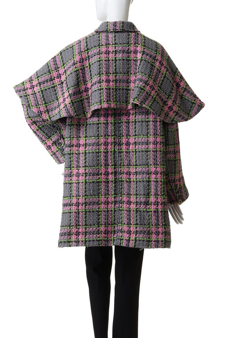 【メゾンスペシャル/MAISON SPECIAL】のColor Check 2Way Cape Coat/カラーチェック2WAYケープコート 人気、トレンドファッション・服の通販 founy(ファニー) 　ファッション　Fashion　レディースファッション　Fashion for Women　アウター　Coat / Outerwear Collection　コート・ロングコート・ピーコート　Long Coats, Peacoats & More　クラシカル　Classical, Vintage-Inspired　スペシャル　Special, Limited Edition　セットアップ　Set-Up, Coordinated Outfit　チェック　Check, Plaid, Tartan　フラップ　Flap, Flap Pocket　モダン　Modern, Contemporary　ロング　Long, Long-Length　冬　Winter / This Winter　other-4|ID: prp329100004758985 ipo3291000000035618704