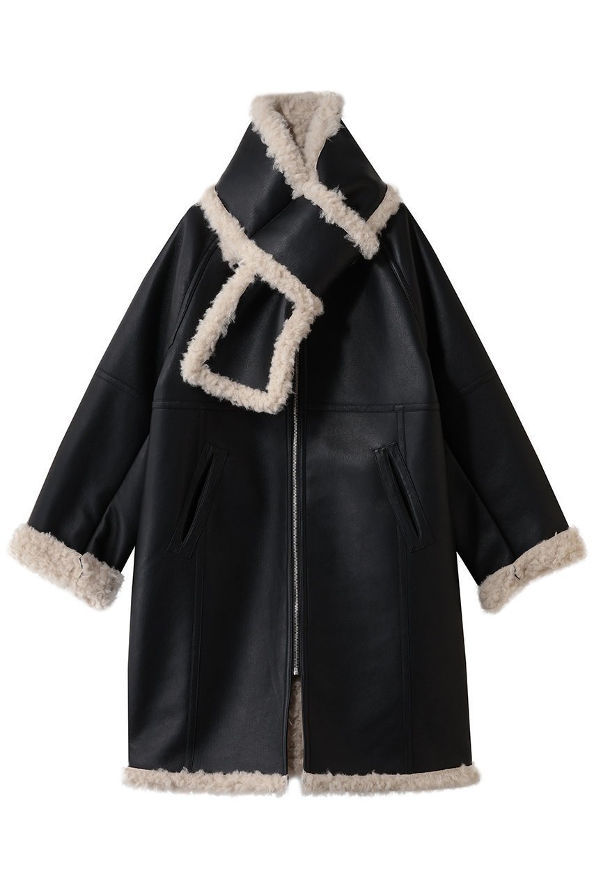 【メゾンスペシャル/MAISON SPECIAL】のReversible Faux Mouton Coat/リバーシブルフェイクムートンコート 大人の最旬トレンドファッション＆コーディネート founy(ファウニー) 　ファッション　Fashion　レディースファッション　Fashion for Women　アウター　Coat / Outerwear Collection　コート・ロングコート・ピーコート　Long Coats, Peacoats & More　インナー　Innerwear　シンプル　Simple, Minimal　スニーカー　Sneakers, Trainers　スラックス　Slacks, Dress Pants　タートル　Turtleneck, Turtle Collar　デニム　Denim, Jeans Material　フェイクファー　Faux Fur, Imitation Fur　マフラー　Scarf, Muffler　リアル　Real, Realistic　ロング　Long, Long-Length　エレガント 上品　Elegant　 other-1|ID: prp329100004758986 ipo3291000000036890856