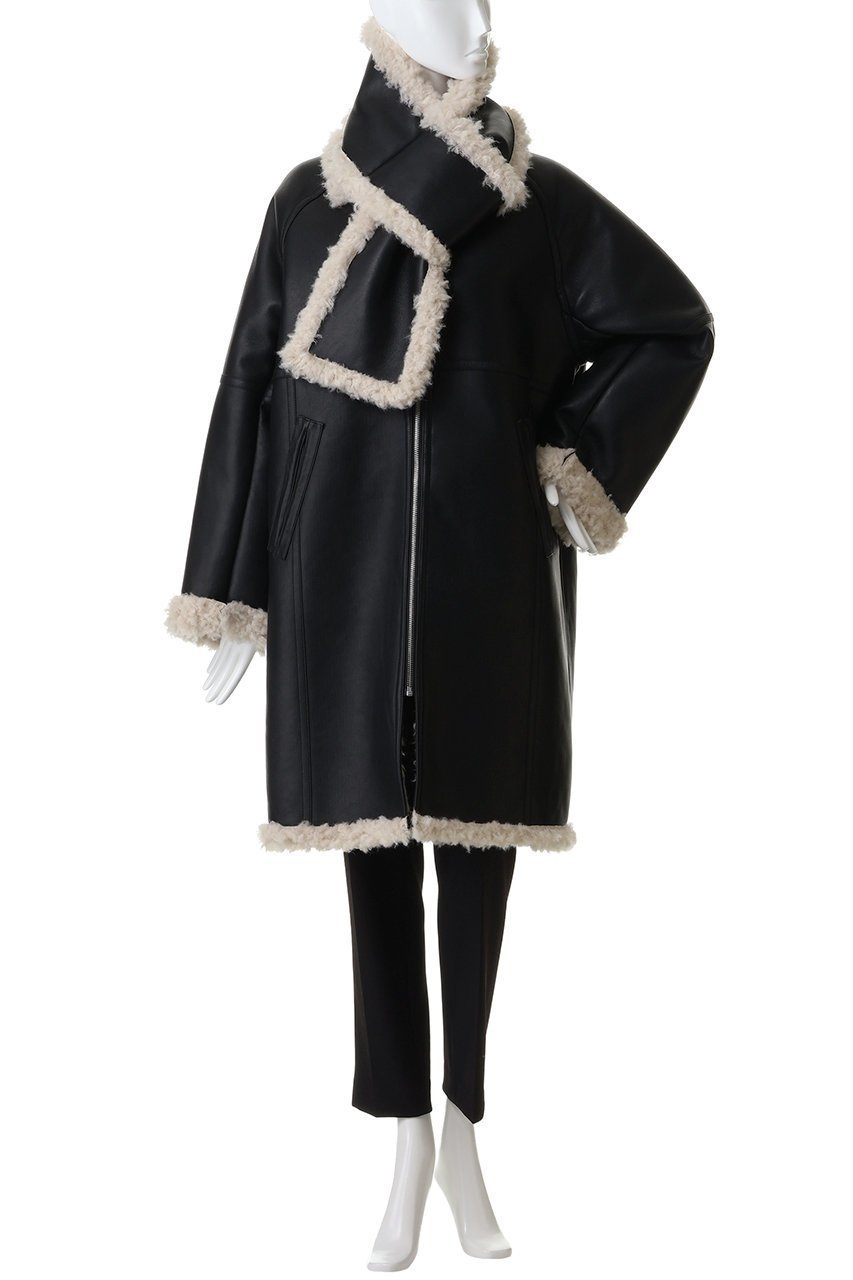【メゾンスペシャル/MAISON SPECIAL】のReversible Faux Mouton Coat/リバーシブルフェイクムートンコート 大人の最旬トレンドファッション＆コーディネート founy(ファウニー) 　ファッション　Fashion　レディースファッション　Fashion for Women　アウター　Coat / Outerwear Collection　コート・ロングコート・ピーコート　Long Coats, Peacoats & More　インナー　Innerwear　シンプル　Simple, Minimal　スニーカー　Sneakers, Trainers　スラックス　Slacks, Dress Pants　タートル　Turtleneck, Turtle Collar　デニム　Denim, Jeans Material　フェイクファー　Faux Fur, Imitation Fur　マフラー　Scarf, Muffler　リアル　Real, Realistic　ロング　Long, Long-Length　エレガント 上品　Elegant　other-2|ID: prp329100004758986 ipo3291000000036890867