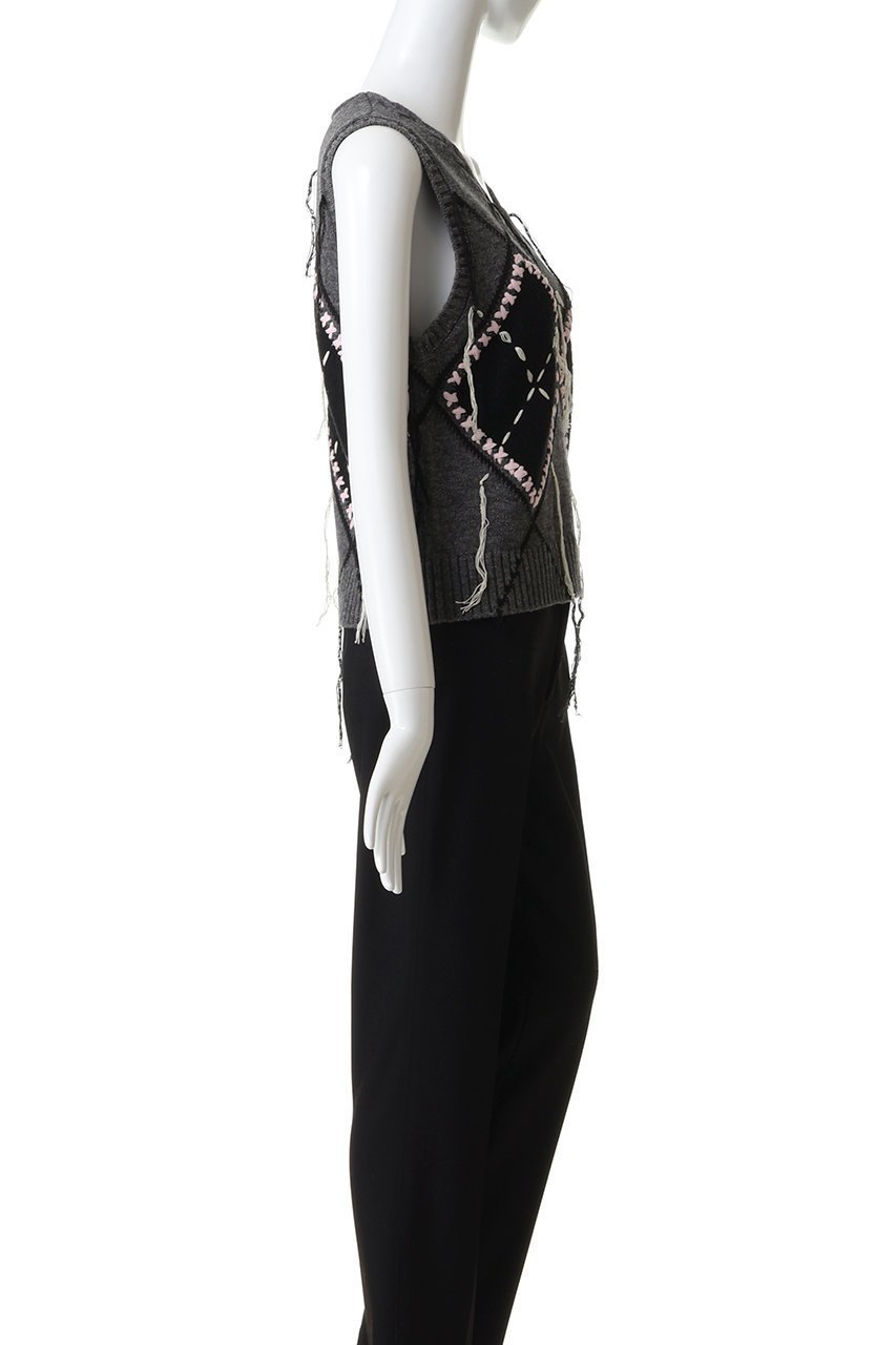 【メゾンスペシャル/MAISON SPECIAL】のStitch Argyle Knit Vest/ステッチアーガイルニットベスト 人気、トレンドファッション・服の通販 founy(ファニー) ファッション Fashion レディースファッション Fashion for Women トップス・カットソー Cut & Sew Tops ニット Knit Tops & Sweaters ベスト&ジレ / 重ね着スタイル Vests & Gilets カジュアルプルオーバー・ニットトップス Pullovers & Knit Tops / Casual Pullovers インナー Innerwear カットソー Cut and Sewn Top クラシカル Classical, Vintage-Inspired フォーマル Formal, Dressy ベスト Vest, Waistcoat 冬 Winter / This Winter other-6|ID: prp329100004758989 ipo3291000000034555277