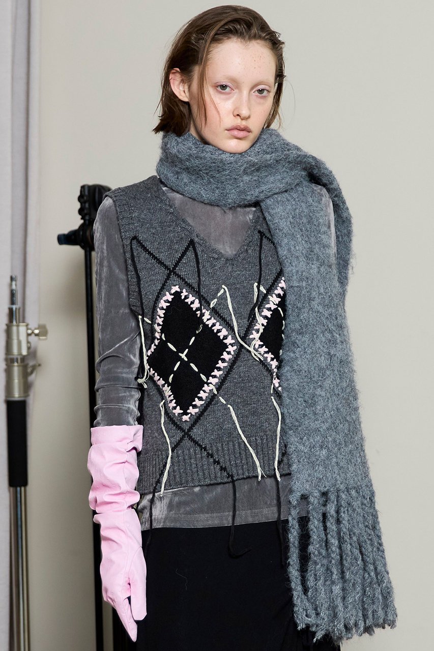 【メゾンスペシャル/MAISON SPECIAL】のStitch Argyle Knit Vest/ステッチアーガイルニットベスト 人気、トレンドファッション・服の通販 founy(ファニー) ファッション Fashion レディースファッション Fashion for Women トップス・カットソー Cut & Sew Tops ニット Knit Tops & Sweaters ベスト&ジレ / 重ね着スタイル Vests & Gilets カジュアルプルオーバー・ニットトップス Pullovers & Knit Tops / Casual Pullovers インナー Innerwear カットソー Cut and Sewn Top クラシカル Classical, Vintage-Inspired フォーマル Formal, Dressy ベスト Vest, Waistcoat 冬 Winter / This Winter other-7|ID: prp329100004758989 ipo3291000000036528807