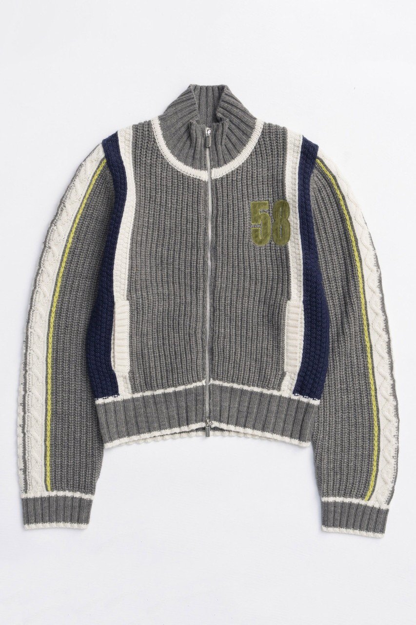 【メゾンスペシャル/MAISON SPECIAL】のNumbering High Neck Zip Knit Tops/ナンバリングハイネックジップニット インテリア・キッズ・メンズ・レディースファッション・服の通販 founy(ファニー) ファッション Fashion レディースファッション Fashion for Women トップス・カットソー Cut & Sew Tops ニット Knit Tops & Sweaters カジュアルプルオーバー・ニットトップス Pullovers & Knit Tops / Casual Pullovers フロント Front, Front Design ヴィンテージ Vintage Style 新作・新入荷 New Arrivals / New In 秋 Autumn GRY(グレー)|ID: prp329100004758991 ipo3291000000034433980