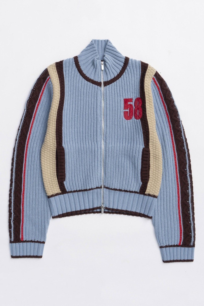 【メゾンスペシャル/MAISON SPECIAL】のNumbering High Neck Zip Knit Tops/ナンバリングハイネックジップニット インテリア・キッズ・メンズ・レディースファッション・服の通販 founy(ファニー) ファッション Fashion レディースファッション Fashion for Women トップス・カットソー Cut & Sew Tops ニット Knit Tops & Sweaters カジュアルプルオーバー・ニットトップス Pullovers & Knit Tops / Casual Pullovers フロント Front, Front Design ヴィンテージ Vintage Style 新作・新入荷 New Arrivals / New In 秋 Autumn BLU(ブルー)|ID: prp329100004758991 ipo3291000000034433981