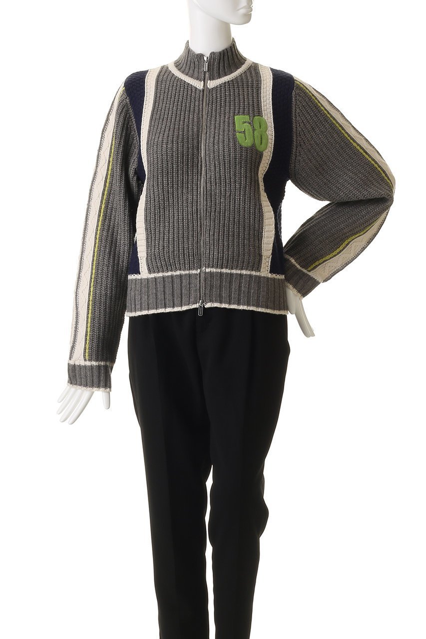 【メゾンスペシャル/MAISON SPECIAL】のNumbering High Neck Zip Knit Tops/ナンバリングハイネックジップニット 人気、トレンドファッション・服の通販 founy(ファニー) 　ファッション　Fashion　レディースファッション　Fashion for Women　トップス・カットソー　Cut & Sew Tops　ニット　Knit Tops & Sweaters　カジュアルプルオーバー・ニットトップス　Pullovers & Knit Tops / Casual Pullovers　フロント　Front, Front Design　ヴィンテージ　Vintage Style　秋　Autumn　other-5|ID: prp329100004758991 ipo3291000000034664298