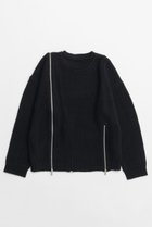 【メゾンスペシャル/MAISON SPECIAL】のLong Zipper Knit Pullover/ロングファスナ-ニット BLK(ブラック)|ID: prp329100004758992 ipo3291000000034433995