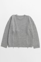 【メゾンスペシャル/MAISON SPECIAL】のLong Zipper Knit Pullover/ロングファスナ-ニット GRY(グレー)|ID: prp329100004758992 ipo3291000000034433997