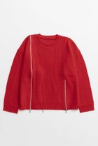 【メゾンスペシャル/MAISON SPECIAL】のLong Zipper Knit Pullover/ロングファスナ-ニット RED(レッド)|ID: prp329100004758992 ipo3291000000034433999