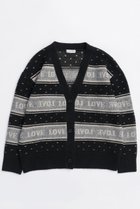【メゾンスペシャル/MAISON SPECIAL】のLOVE Jacquard Cardigan/LOVEジャガードカーディガン BLK(ブラック)|ID: prp329100004758994 ipo3291000000034434018