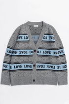 【メゾンスペシャル/MAISON SPECIAL】のLOVE Jacquard Cardigan/LOVEジャガードカーディガン GRY(グレー)|ID: prp329100004758994 ipo3291000000034434020
