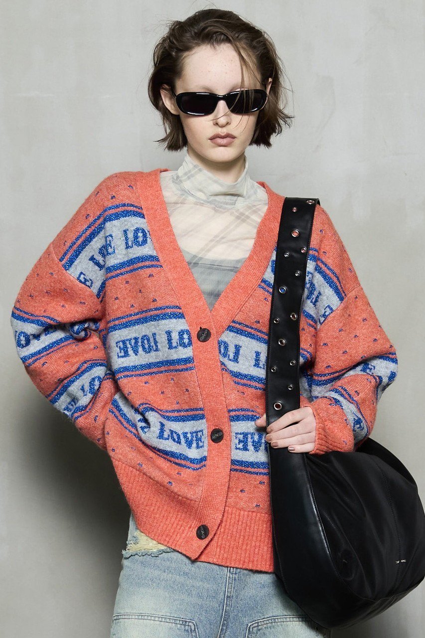 【メゾンスペシャル/MAISON SPECIAL】のLOVE Jacquard Cardigan/LOVEジャガードカーディガン 人気、トレンドファッション・服の通販 founy(ファニー) ファッション Fashion レディースファッション Fashion for Women トップス・カットソー Cut & Sew Tops ニット Knit Tops & Sweaters カーディガン・羽織り Layered Style Cardigans カーディガン Cardigan, Knitwear ジャカード/ジャガード Jacquard, Woven Pattern ドット Polka Dot, Dot Pattern バランス Balance, Style Balance 冬 Winter / This Winter 新作・新入荷 New Arrivals / New In other-8|ID: prp329100004758994 ipo3291000000034434034