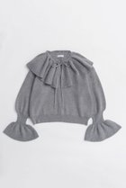 【メゾンスペシャル/MAISON SPECIAL】の2way Ruffle Collar Knit/2WAYラッフルカラーニット GRY(グレー)|ID: prp329100004758996 ipo3291000000034434039