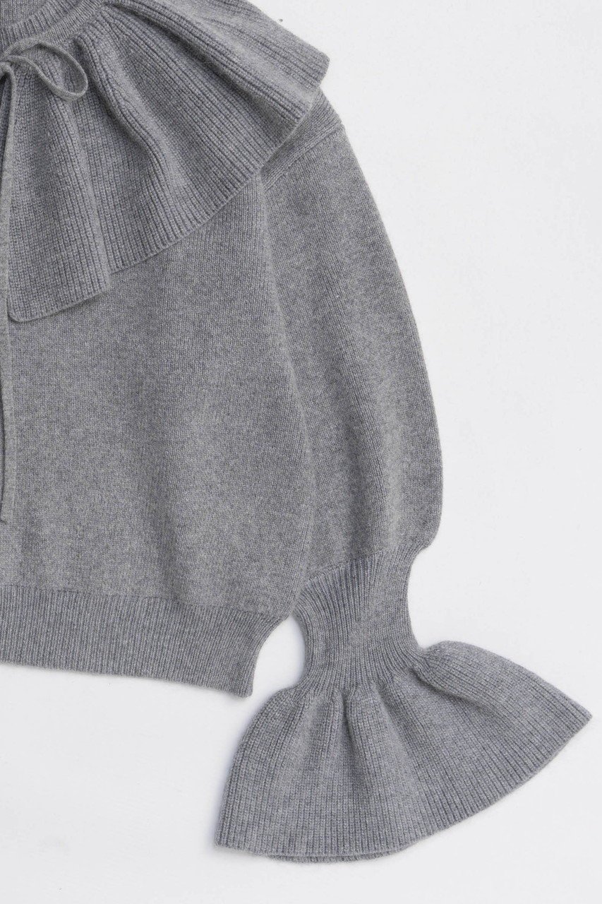 【メゾンスペシャル/MAISON SPECIAL】の2way Ruffle Collar Knit/2WAYラッフルカラーニット 人気、トレンドファッション・服の通販 founy(ファニー) 　ファッション　Fashion　レディースファッション　Fashion for Women　トップス・カットソー　Cut & Sew Tops　ニット　Knit Tops & Sweaters　カジュアルプルオーバー・ニットトップス　Pullovers & Knit Tops / Casual Pullovers　おすすめ　Recommended / Our Picks　シンプル　Simple, Minimal　ジャケット　Jacket, Outerwear　フリル　Frill, Ruffle　ブルゾン　Blouson, Bomber Jacket　新作・新入荷　New Arrivals / New In　畦　Ribbed Knit　other-3|ID: prp329100004758996 ipo3291000000034434043