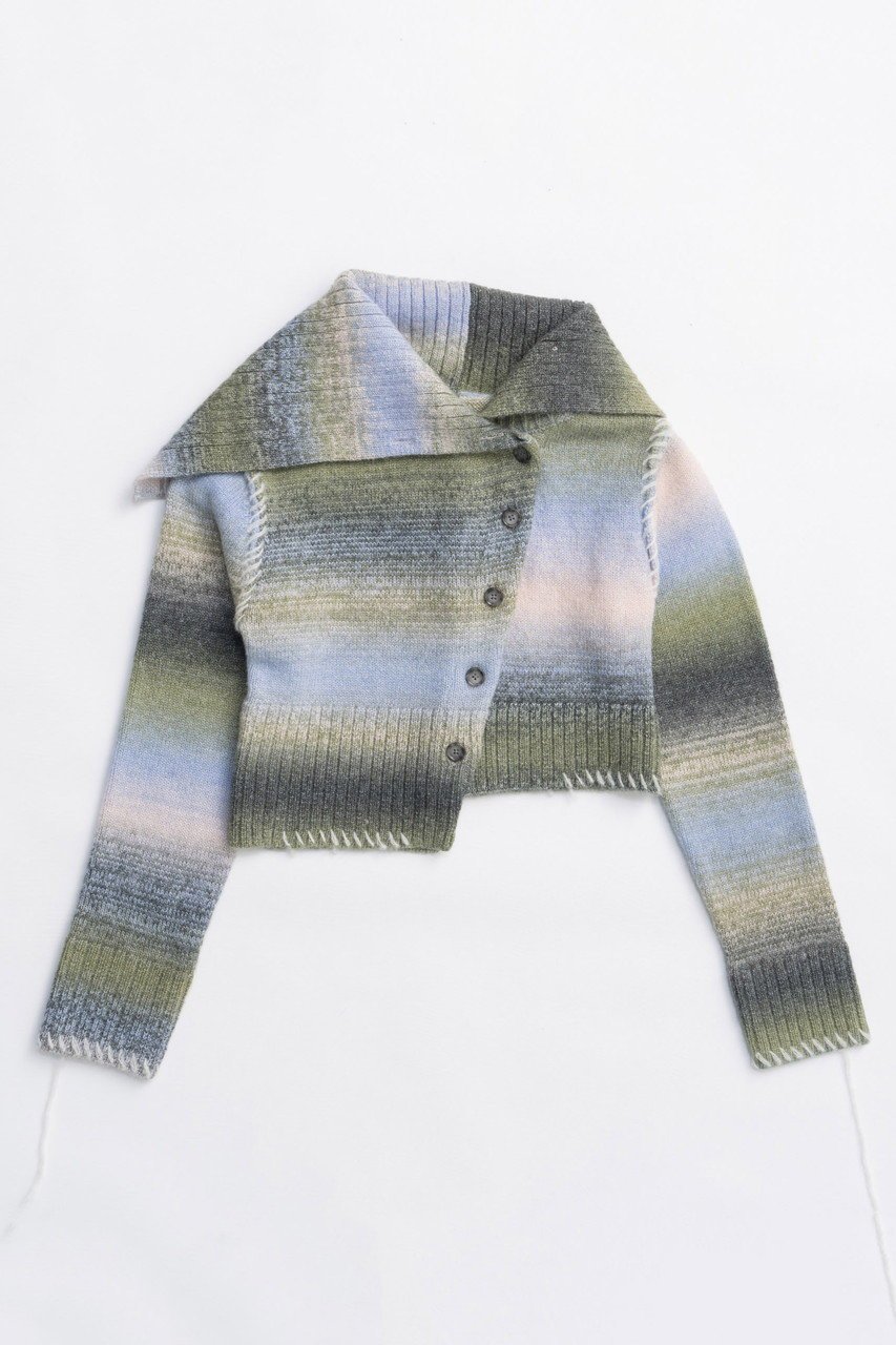 【メゾンスペシャル/MAISON SPECIAL】のAsymmetry kasuri Knit Cardigan/アシメカスリニットカーディガン インテリア・キッズ・メンズ・レディースファッション・服の通販 founy(ファニー) 　ファッション　Fashion　レディースファッション　Fashion for Women　トップス・カットソー　Cut & Sew Tops　ニット　Knit Tops & Sweaters　カーディガン・羽織り　Layered Style Cardigans　アシンメトリー　Asymmetrical Style　インナー　Innerwear　カーディガン　Cardigan, Knitwear　グラデーション　Gradient, Ombre　コンパクト　Compact, Small Size　シンプル　Simple, Minimal　スラックス　Slacks, Dress Pants　デニム　Denim, Jeans Material　バランス　Balance, Style Balance　フロント　Front, Front Design　リラックス　Relax, Relaxed Fit　ワイド　Wide, Wide Fit　おすすめ　Recommended / Our Picks　新作・新入荷　New Arrivals / New In　MLT1(マルチカラー)|ID: prp329100004758997 ipo3291000000034434054