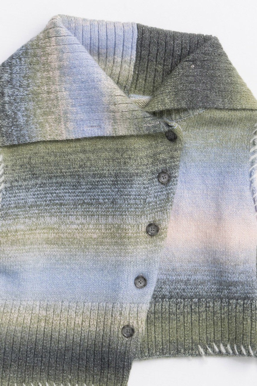 【メゾンスペシャル/MAISON SPECIAL】のAsymmetry kasuri Knit Cardigan/アシメカスリニットカーディガン 人気、トレンドファッション・服の通販 founy(ファニー) 　ファッション　Fashion　レディースファッション　Fashion for Women　トップス・カットソー　Cut & Sew Tops　ニット　Knit Tops & Sweaters　カーディガン・羽織り　Layered Style Cardigans　アシンメトリー　Asymmetrical Style　インナー　Innerwear　カーディガン　Cardigan, Knitwear　グラデーション　Gradient, Ombre　コンパクト　Compact, Small Size　シンプル　Simple, Minimal　スラックス　Slacks, Dress Pants　デニム　Denim, Jeans Material　バランス　Balance, Style Balance　フロント　Front, Front Design　リラックス　Relax, Relaxed Fit　ワイド　Wide, Wide Fit　おすすめ　Recommended / Our Picks　新作・新入荷　New Arrivals / New In　other-2|ID: prp329100004758997 ipo3291000000034434056