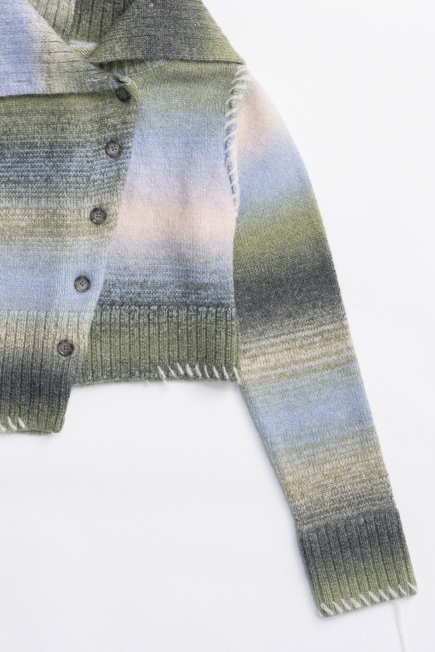 【メゾンスペシャル/MAISON SPECIAL】のAsymmetry kasuri Knit Cardigan/アシメカスリニットカーディガン 人気、トレンドファッション・服の通販 founy(ファニー) 　ファッション　Fashion　レディースファッション　Fashion for Women　トップス・カットソー　Cut & Sew Tops　ニット　Knit Tops & Sweaters　カーディガン・羽織り　Layered Style Cardigans　アシンメトリー　Asymmetrical Style　インナー　Innerwear　カーディガン　Cardigan, Knitwear　グラデーション　Gradient, Ombre　コンパクト　Compact, Small Size　シンプル　Simple, Minimal　スラックス　Slacks, Dress Pants　デニム　Denim, Jeans Material　バランス　Balance, Style Balance　フロント　Front, Front Design　リラックス　Relax, Relaxed Fit　ワイド　Wide, Wide Fit　おすすめ　Recommended / Our Picks　新作・新入荷　New Arrivals / New In　other-4|ID: prp329100004758997 ipo3291000000034434058