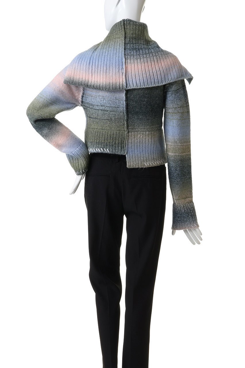 【メゾンスペシャル/MAISON SPECIAL】のAsymmetry kasuri Knit Cardigan/アシメカスリニットカーディガン 人気、トレンドファッション・服の通販 founy(ファニー) 　ファッション　Fashion　レディースファッション　Fashion for Women　トップス・カットソー　Cut & Sew Tops　ニット　Knit Tops & Sweaters　カーディガン・羽織り　Layered Style Cardigans　アシンメトリー　Asymmetrical Style　インナー　Innerwear　カーディガン　Cardigan, Knitwear　グラデーション　Gradient, Ombre　コンパクト　Compact, Small Size　シンプル　Simple, Minimal　スラックス　Slacks, Dress Pants　デニム　Denim, Jeans Material　バランス　Balance, Style Balance　フロント　Front, Front Design　リラックス　Relax, Relaxed Fit　ワイド　Wide, Wide Fit　おすすめ　Recommended / Our Picks　other-4|ID: prp329100004758997 ipo3291000000035872339