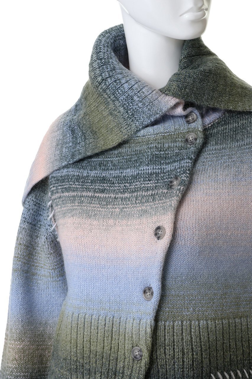 【メゾンスペシャル/MAISON SPECIAL】のAsymmetry kasuri Knit Cardigan/アシメカスリニットカーディガン 人気、トレンドファッション・服の通販 founy(ファニー) 　ファッション　Fashion　レディースファッション　Fashion for Women　トップス・カットソー　Cut & Sew Tops　ニット　Knit Tops & Sweaters　カーディガン・羽織り　Layered Style Cardigans　アシンメトリー　Asymmetrical Style　インナー　Innerwear　カーディガン　Cardigan, Knitwear　グラデーション　Gradient, Ombre　コンパクト　Compact, Small Size　シンプル　Simple, Minimal　スラックス　Slacks, Dress Pants　デニム　Denim, Jeans Material　バランス　Balance, Style Balance　フロント　Front, Front Design　リラックス　Relax, Relaxed Fit　ワイド　Wide, Wide Fit　おすすめ　Recommended / Our Picks　other-5|ID: prp329100004758997 ipo3291000000035872340