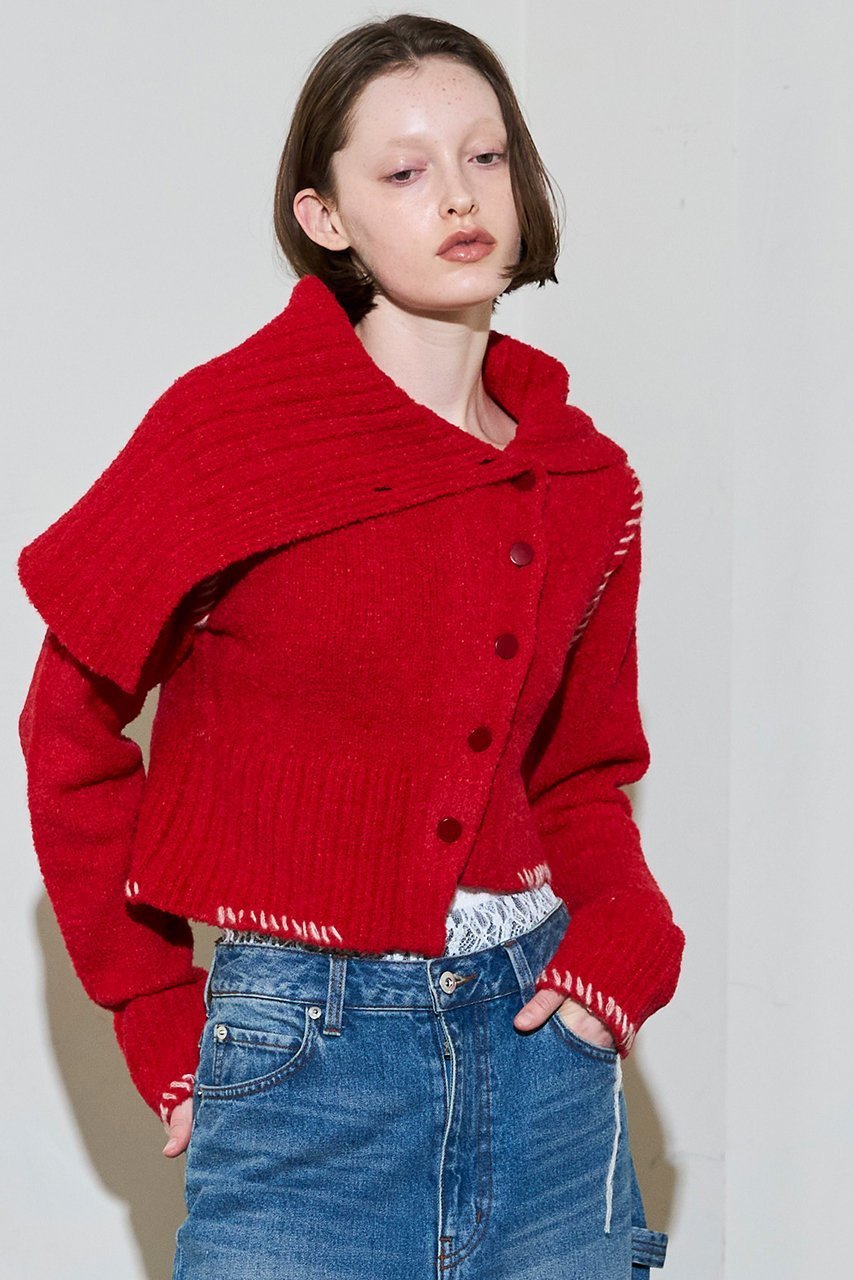 【メゾンスペシャル/MAISON SPECIAL】のAsymmetry Knit Cardigan/アシメニットカーディガン 人気、トレンドファッション・服の通販 founy(ファニー) 　ファッション　Fashion　レディースファッション　Fashion for Women　トップス・カットソー　Cut & Sew Tops　ニット　Knit Tops & Sweaters　カーディガン・羽織り　Layered Style Cardigans　アシンメトリー　Asymmetrical Style　インナー　Innerwear　カーディガン　Cardigan, Knitwear　コンパクト　Compact, Small Size　シンプル　Simple, Minimal　スラックス　Slacks, Dress Pants　デニム　Denim, Jeans Material　ハンド　Hand, Handmade　バランス　Balance, Style Balance　フロント　Front, Front Design　ワイド　Wide, Wide Fit　おすすめ　Recommended / Our Picks　新作・新入荷　New Arrivals / New In　other-6|ID: prp329100004758998 ipo3291000000034434077