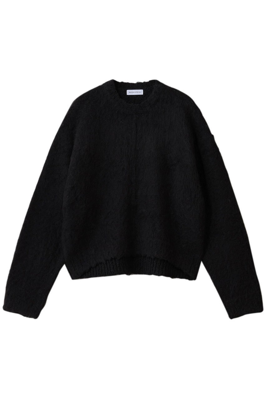 【メゾンスペシャル/MAISON SPECIAL】のSlub Brush Knit Pullover/スラブブラッシュニットプルオーバー インテリア・キッズ・メンズ・レディースファッション・服の通販 founy(ファニー) ファッション Fashion レディースファッション Fashion for Women トップス・カットソー Cut & Sew Tops ニット Knit Tops & Sweaters カジュアルプルオーバー・ニットトップス Pullovers & Knit Tops / Casual Pullovers インナー Innerwear シンプル Simple, Minimal ジャケット Jacket, Outerwear 定番 Standard, Basic Item モノトーン Monotone, Black and White 冬 Winter / This Winter おすすめ Recommended / Our Picks BLK(ブラック)|ID: prp329100004758999 ipo3291000000036042553