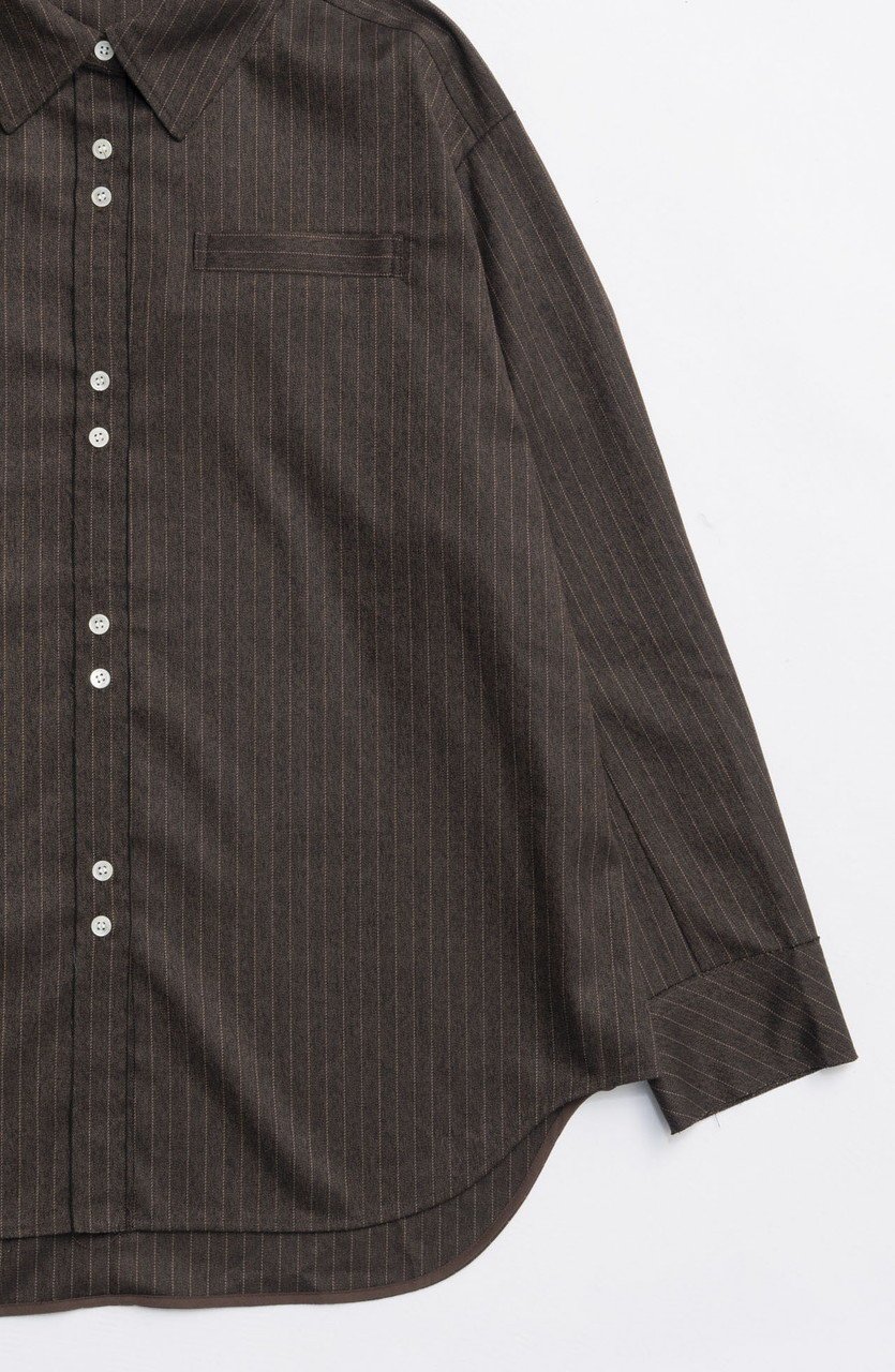 【メゾンスペシャル/MAISON SPECIAL】のSaxony Shirt/サキソニーシャツ 人気、トレンドファッション・服の通販 founy(ファニー) 　ファッション　Fashion　レディースファッション　Fashion for Women　トップス・カットソー　Cut & Sew Tops　シャツ・ブラウス・オフィスカジュアル　Elegant Blouses & Button-Ups　カフス　Cuff Design　シェイプ　Shape, Slim Fit　シンプル　Simple, Minimal　ストレッチ　Stretch, Stretchy Fabric　スリット　Slit, Slit Detail　スリーブ　Sleeve, Long Sleeve / Short Sleeve　パイピング　Piping, Trim Design　フロント　Front, Front Design　ポケット　Pocket, Pocket Detail　ロング　Long, Long-Length　ワンポイント　One Point, Statement Accent　新作・新入荷　New Arrivals / New In　other-4|ID: prp329100004759000 ipo3291000000034434097