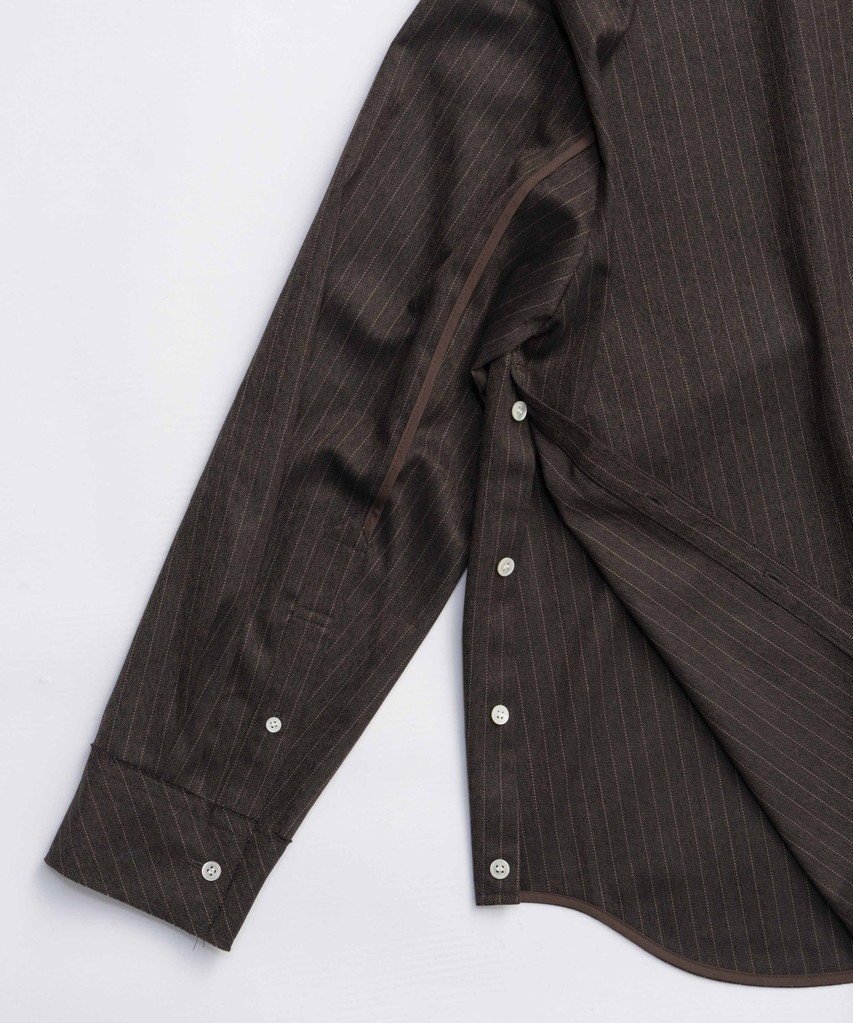 【メゾンスペシャル/MAISON SPECIAL】のSaxony Shirt/サキソニーシャツ 人気、トレンドファッション・服の通販 founy(ファニー) 　ファッション　Fashion　レディースファッション　Fashion for Women　トップス・カットソー　Cut & Sew Tops　シャツ・ブラウス・オフィスカジュアル　Elegant Blouses & Button-Ups　カフス　Cuff Design　シェイプ　Shape, Slim Fit　シンプル　Simple, Minimal　ストレッチ　Stretch, Stretchy Fabric　スリット　Slit, Slit Detail　スリーブ　Sleeve, Long Sleeve / Short Sleeve　パイピング　Piping, Trim Design　フロント　Front, Front Design　ポケット　Pocket, Pocket Detail　ロング　Long, Long-Length　ワンポイント　One Point, Statement Accent　新作・新入荷　New Arrivals / New In　other-6|ID: prp329100004759000 ipo3291000000034434099