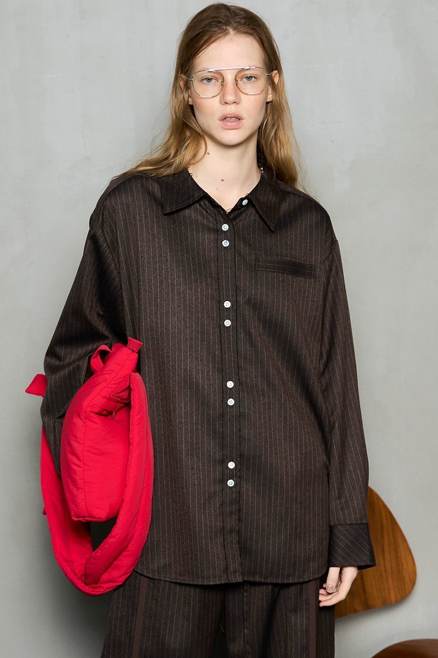 【メゾンスペシャル/MAISON SPECIAL】のSaxony Shirt/サキソニーシャツ 人気、トレンドファッション・服の通販 founy(ファニー) 　ファッション　Fashion　レディースファッション　Fashion for Women　トップス・カットソー　Cut & Sew Tops　シャツ・ブラウス・オフィスカジュアル　Elegant Blouses & Button-Ups　カフス　Cuff Design　シェイプ　Shape, Slim Fit　シンプル　Simple, Minimal　ストレッチ　Stretch, Stretchy Fabric　スリット　Slit, Slit Detail　スリーブ　Sleeve, Long Sleeve / Short Sleeve　パイピング　Piping, Trim Design　フロント　Front, Front Design　ポケット　Pocket, Pocket Detail　ロング　Long, Long-Length　ワンポイント　One Point, Statement Accent　新作・新入荷　New Arrivals / New In　other-8|ID: prp329100004759000 ipo3291000000034434101