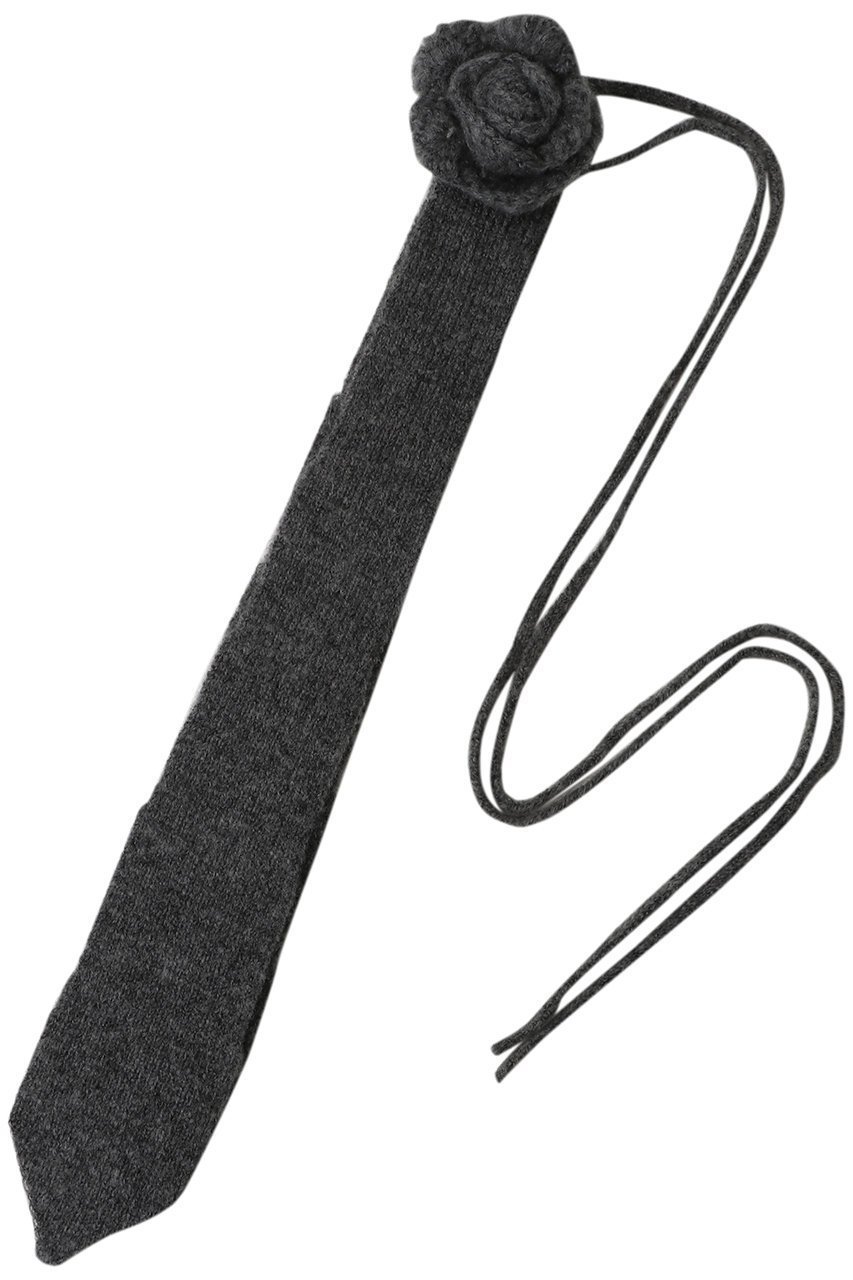 【メゾンスペシャル/MAISON SPECIAL】のFlower Knit Tie/フラワーニットタイ インテリア・キッズ・メンズ・レディースファッション・服の通販 founy(ファニー) 　ファッション　Fashion　レディースファッション　Fashion for Women　トップス・カットソー　Cut & Sew Tops　ニット　Knit Tops & Sweaters　レイングッズ・傘・晴雨兼用傘　Umbrellas & Rain Gear　おすすめ　Recommended / Our Picks　スカーフ　Scarf, Neckwear　トレンド　Trend, Trending Now　ハンカチ　Handkerchief, Hanky　傘　Umbrella, Parasol　新作・新入荷　New Arrivals / New In　時計　Watch, Wristwatch　GRY(グレー)|ID: prp329100004759006 ipo3291000000034434140