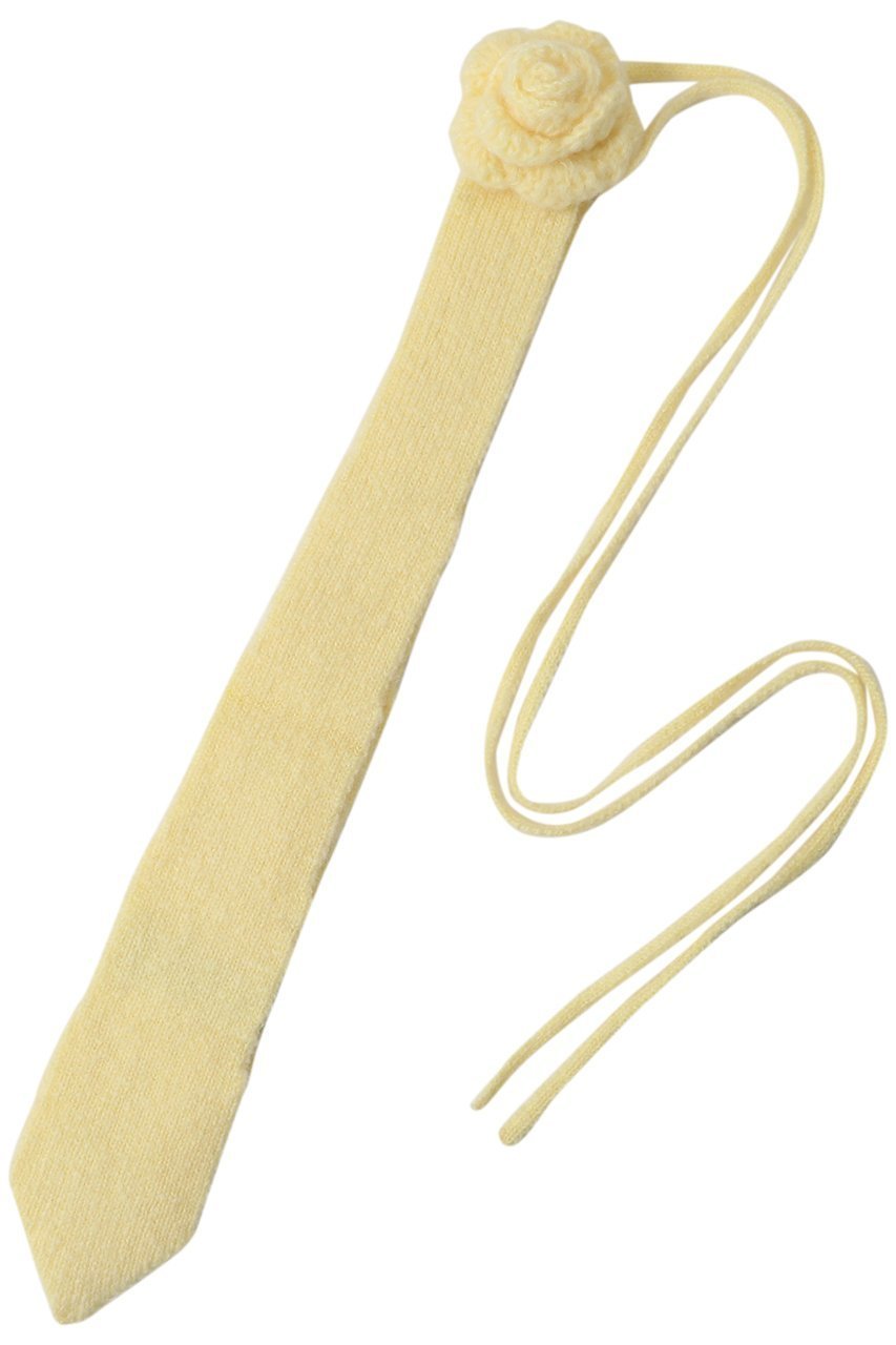 【メゾンスペシャル/MAISON SPECIAL】のFlower Knit Tie/フラワーニットタイ インテリア・キッズ・メンズ・レディースファッション・服の通販 founy(ファニー) 　ファッション　Fashion　レディースファッション　Fashion for Women　トップス・カットソー　Cut & Sew Tops　ニット　Knit Tops & Sweaters　レイングッズ・傘・晴雨兼用傘　Umbrellas & Rain Gear　おすすめ　Recommended / Our Picks　スカーフ　Scarf, Neckwear　トレンド　Trend, Trending Now　ハンカチ　Handkerchief, Hanky　傘　Umbrella, Parasol　新作・新入荷　New Arrivals / New In　時計　Watch, Wristwatch　YEL(イエロー)|ID: prp329100004759006 ipo3291000000034434142