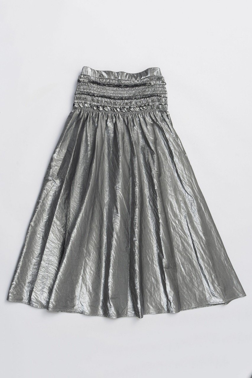 【メゾンスペシャル/MAISON SPECIAL】のMetallic Flare Skirt/メタリックフレアスカート 人気、トレンドファッション・服の通販 founy(ファニー) ファッション Fashion レディースファッション Fashion for Women スカート Skirts Aライン・フレアスカート A-Line & Flared Skirts ロングスカート Long Skirts / Maxi & Midi Skirts シャーリング Shirring, Ruched フリル Frill, Ruffle フレア Flare, Flared ラグジュアリー Luxury, Elegant ロング Long, Long-Length エレガント 上品 Elegant 新作・新入荷 New Arrivals / New In other-1|ID: prp329100004759008 ipo3291000000034434160