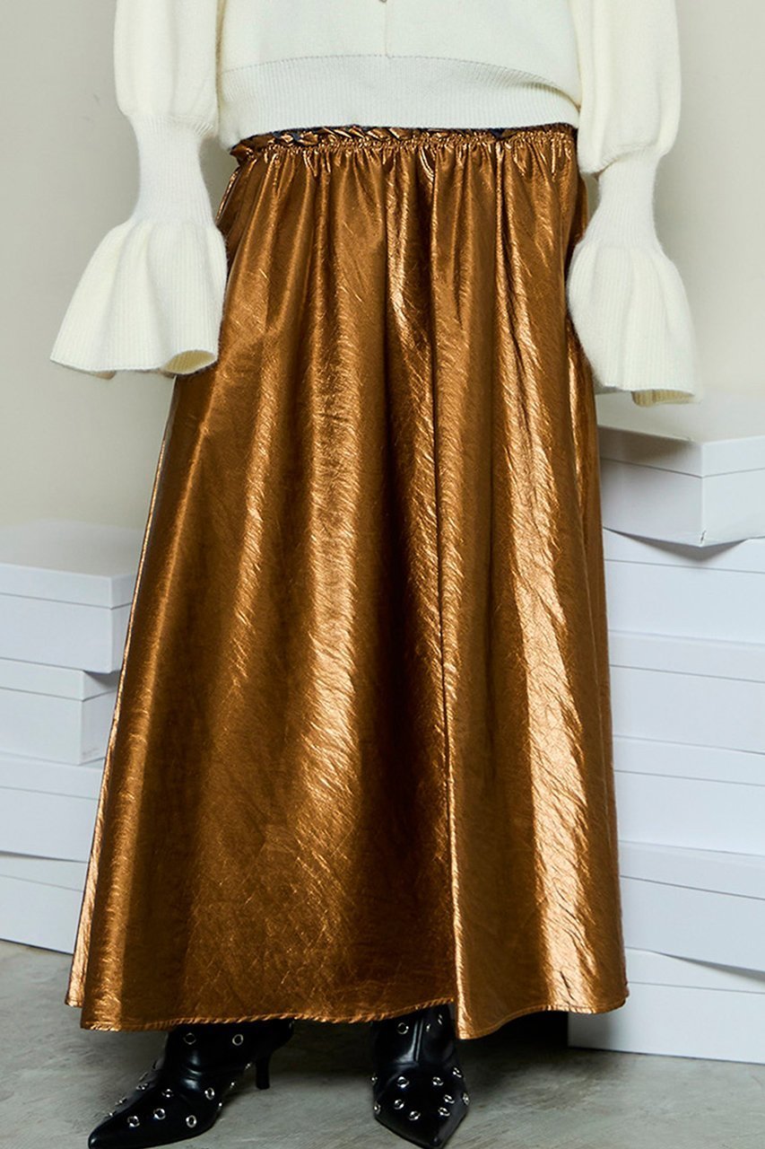 【メゾンスペシャル/MAISON SPECIAL】のMetallic Flare Skirt/メタリックフレアスカート 人気、トレンドファッション・服の通販 founy(ファニー) ファッション Fashion レディースファッション Fashion for Women スカート Skirts Aライン・フレアスカート A-Line & Flared Skirts ロングスカート Long Skirts / Maxi & Midi Skirts シャーリング Shirring, Ruched フリル Frill, Ruffle フレア Flare, Flared ラグジュアリー Luxury, Elegant ロング Long, Long-Length エレガント 上品 Elegant 新作・新入荷 New Arrivals / New In other-3|ID: prp329100004759008 ipo3291000000034434165