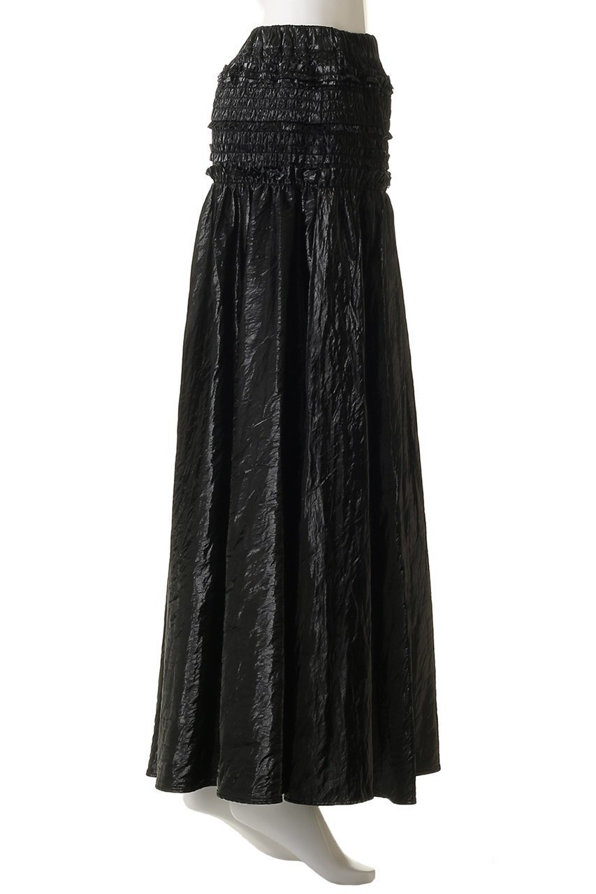 【メゾンスペシャル/MAISON SPECIAL】のMetallic Flare Skirt/メタリックフレアスカート 人気、トレンドファッション・服の通販 founy(ファニー) 　ファッション　Fashion　レディースファッション　Fashion for Women　スカート　Skirts　Aライン・フレアスカート　A-Line & Flared Skirts　ロングスカート　Long Skirts / Maxi & Midi Skirts　シャーリング　Shirring, Ruched　フリル　Frill, Ruffle　フレア　Flare, Flared　ラグジュアリー　Luxury, Elegant　ロング　Long, Long-Length　エレガント 上品　Elegant　再入荷　Restock / Back in Stock　other-5|ID: prp329100004759008 ipo3291000000034605198