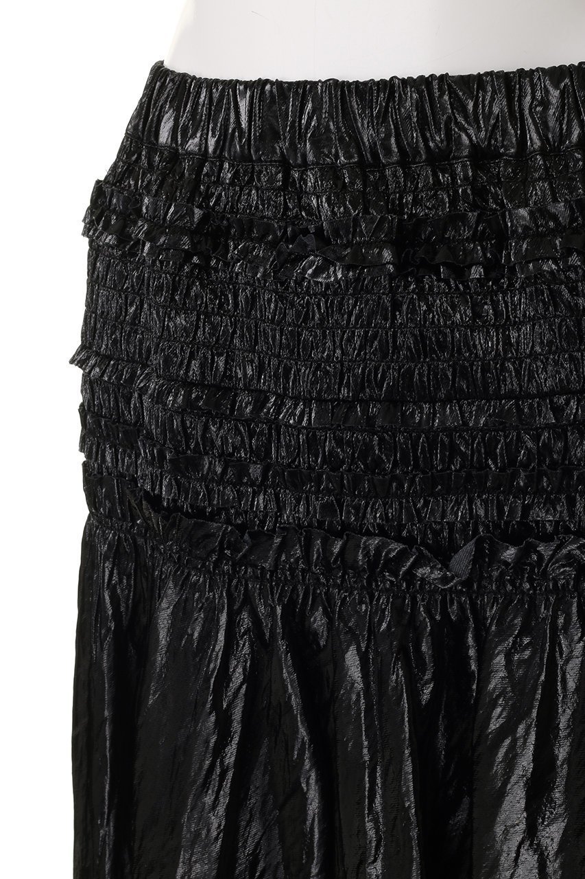 【メゾンスペシャル/MAISON SPECIAL】のMetallic Flare Skirt/メタリックフレアスカート 人気、トレンドファッション・服の通販 founy(ファニー) 　ファッション　Fashion　レディースファッション　Fashion for Women　スカート　Skirts　Aライン・フレアスカート　A-Line & Flared Skirts　ロングスカート　Long Skirts / Maxi & Midi Skirts　シャーリング　Shirring, Ruched　フリル　Frill, Ruffle　フレア　Flare, Flared　ラグジュアリー　Luxury, Elegant　ロング　Long, Long-Length　エレガント 上品　Elegant　再入荷　Restock / Back in Stock　other-7|ID: prp329100004759008 ipo3291000000034605200