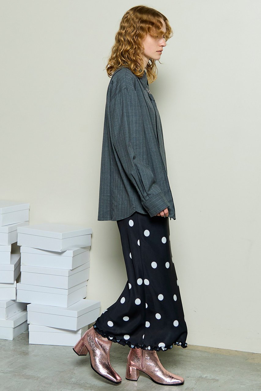 【メゾンスペシャル/MAISON SPECIAL】のDot Frill Midi-length Skirt/ドットフリルミモレスカート 人気、トレンドファッション・服の通販 founy(ファニー) ファッション Fashion レディースファッション Fashion for Women スカート Skirts ロングスカート Long Skirts / Maxi & Midi Skirts おすすめ Recommended / Our Picks サテン Satin, Glossy Fabric ドット Polka Dot, Dot Pattern フレア Flare, Flared ランダム Random, Irregular ロング Long, Long-Length 新作・新入荷 New Arrivals / New In other-4|ID: prp329100004759010 ipo3291000000034434181