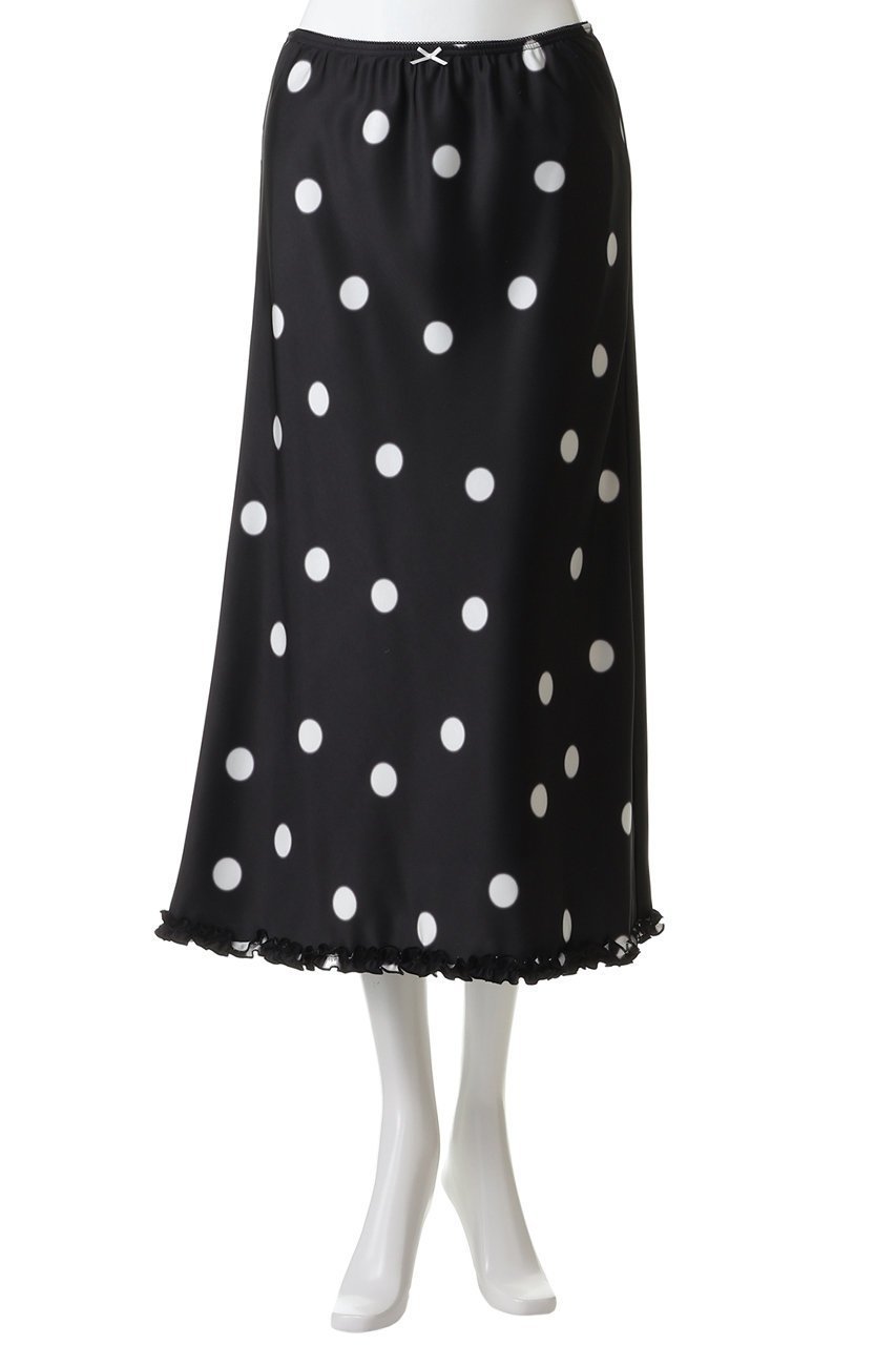 【メゾンスペシャル/MAISON SPECIAL】のDot Frill Midi-length Skirt/ドットフリルミモレスカート 人気、トレンドファッション・服の通販 founy(ファニー) 　ファッション　Fashion　レディースファッション　Fashion for Women　スカート　Skirts　ロングスカート　Long Skirts / Maxi & Midi Skirts　おすすめ　Recommended / Our Picks　サテン　Satin, Glossy Fabric　ドット　Polka Dot, Dot Pattern　フレア　Flare, Flared　ランダム　Random, Irregular　ロング　Long, Long-Length　other-5|ID: prp329100004759010 ipo3291000000034628327