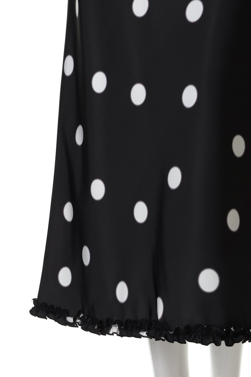 【メゾンスペシャル/MAISON SPECIAL】のDot Frill Midi-length Skirt/ドットフリルミモレスカート 人気、トレンドファッション・服の通販 founy(ファニー) 　ファッション　Fashion　レディースファッション　Fashion for Women　スカート　Skirts　ロングスカート　Long Skirts / Maxi & Midi Skirts　おすすめ　Recommended / Our Picks　サテン　Satin, Glossy Fabric　ドット　Polka Dot, Dot Pattern　フレア　Flare, Flared　ランダム　Random, Irregular　ロング　Long, Long-Length　other-8|ID: prp329100004759010 ipo3291000000034628330