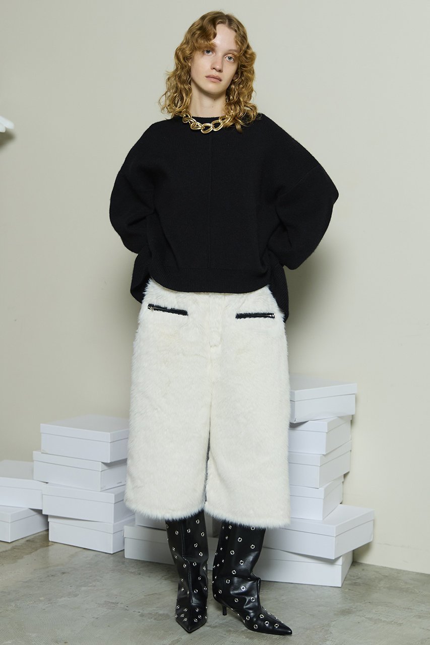 【メゾンスペシャル/MAISON SPECIAL】のLeather And Fur Combination Shorts/レザーファーハーフパンツ 人気、トレンドファッション・服の通販 founy(ファニー) 　ファッション　Fashion　レディースファッション　Fashion for Women　パンツ　Pants & Trousers　ショートパンツ・ハーフパンツ　High-Waisted & Relaxed Shorts　ショート　Short, Short Length　シンプル　Simple, Minimal　ハーフ　Half, Half-Length　フェイクファー　Faux Fur, Imitation Fur　フェイクレザー　Faux Leather, PU Leather　フロント　Front, Front Design　リュクス　Luxury, Elegant, High-End, Chic　新作・新入荷　New Arrivals / New In　other-2|ID: prp329100004759012 ipo3291000000034434198