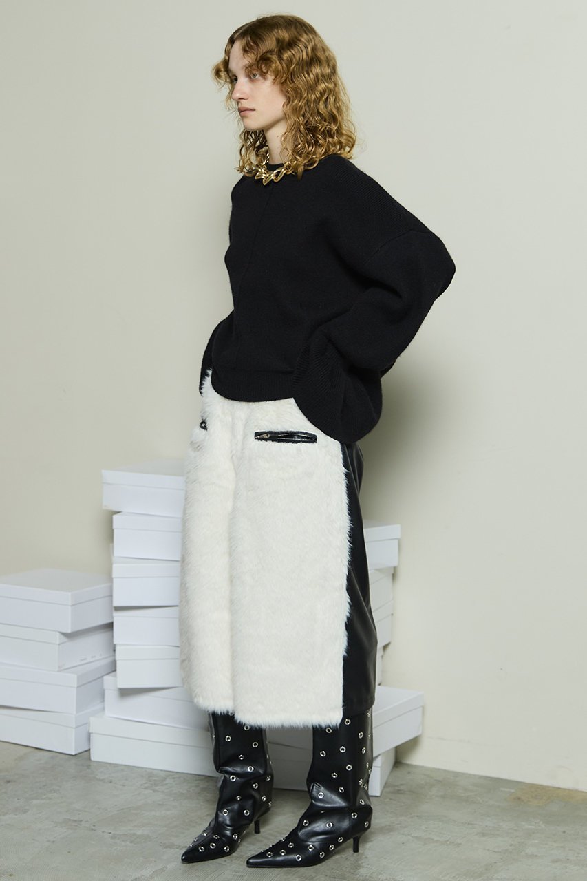 【メゾンスペシャル/MAISON SPECIAL】のLeather And Fur Combination Shorts/レザーファーハーフパンツ 人気、トレンドファッション・服の通販 founy(ファニー) 　ファッション　Fashion　レディースファッション　Fashion for Women　パンツ　Pants & Trousers　ショートパンツ・ハーフパンツ　High-Waisted & Relaxed Shorts　ショート　Short, Short Length　シンプル　Simple, Minimal　ハーフ　Half, Half-Length　フェイクファー　Faux Fur, Imitation Fur　フェイクレザー　Faux Leather, PU Leather　フロント　Front, Front Design　リュクス　Luxury, Elegant, High-End, Chic　新作・新入荷　New Arrivals / New In　other-4|ID: prp329100004759012 ipo3291000000034434200