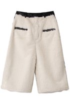 【メゾンスペシャル/MAISON SPECIAL】のLeather And Fur Combination Shorts/レザーファーハーフパンツ WHT(ホワイト)|ID: prp329100004759012 ipo3291000000036890908