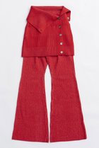 【メゾンスペシャル/MAISON SPECIAL】のKnit Skirt and Pants Set/ニットスカートパンツセット RED(レッド)|ID: prp329100004759016 ipo3291000000034434244