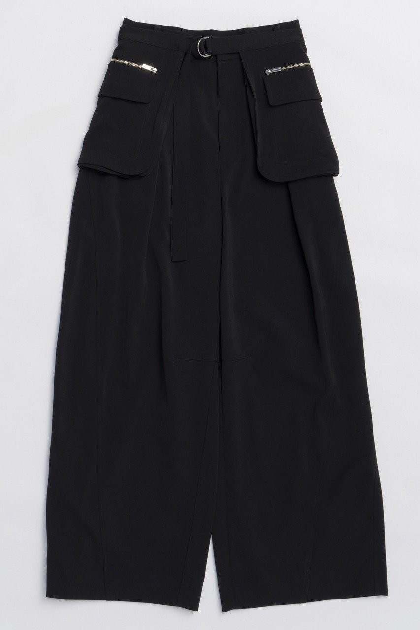 【メゾンスペシャル/MAISON SPECIAL】のPocket Belt Double Cross Pants/ポケットベルトダブルクロスパンツ インテリア・キッズ・メンズ・レディースファッション・服の通販 founy(ファニー) 　ファッション　Fashion　レディースファッション　Fashion for Women　パンツ　Pants & Trousers　ベルト&ウエストマーク　Belts & Waist Accessories　オケージョン　Occasion Wear　今季　This Season, Current Season　ダブル　Double, Double-Breasted　ポケット　Pocket, Pocket Detail　新作・新入荷　New Arrivals / New In　BLK(ブラック)|ID: prp329100004759017 ipo3291000000034434251