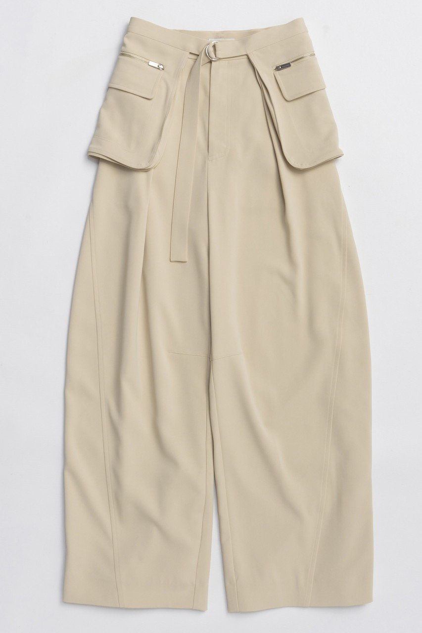 【メゾンスペシャル/MAISON SPECIAL】のPocket Belt Double Cross Pants/ポケットベルトダブルクロスパンツ インテリア・キッズ・メンズ・レディースファッション・服の通販 founy(ファニー) 　ファッション　Fashion　レディースファッション　Fashion for Women　パンツ　Pants & Trousers　ベルト&ウエストマーク　Belts & Waist Accessories　オケージョン　Occasion Wear　今季　This Season, Current Season　ダブル　Double, Double-Breasted　ポケット　Pocket, Pocket Detail　新作・新入荷　New Arrivals / New In　YEL(イエロー)|ID: prp329100004759017 ipo3291000000034434252